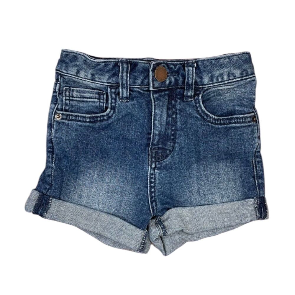 O'neill Shorts Cuffed Stretch Denim Jean Button & Zipper Closure Girl Size 6